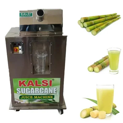 Kalsi 1.5 HP Commercial 3 Roller SS Sugarcane Juice Machine